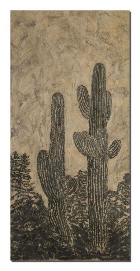 Pair of Saguaros