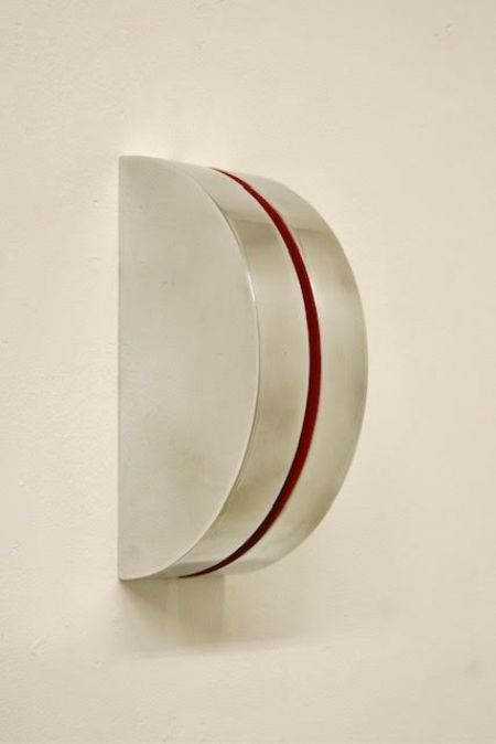 Cut circle with red